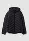 Black Ultralight Quilted Jacket with Hood and Zip_0