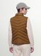 Yellow ultralight quilted gilet with zip and high neck_2