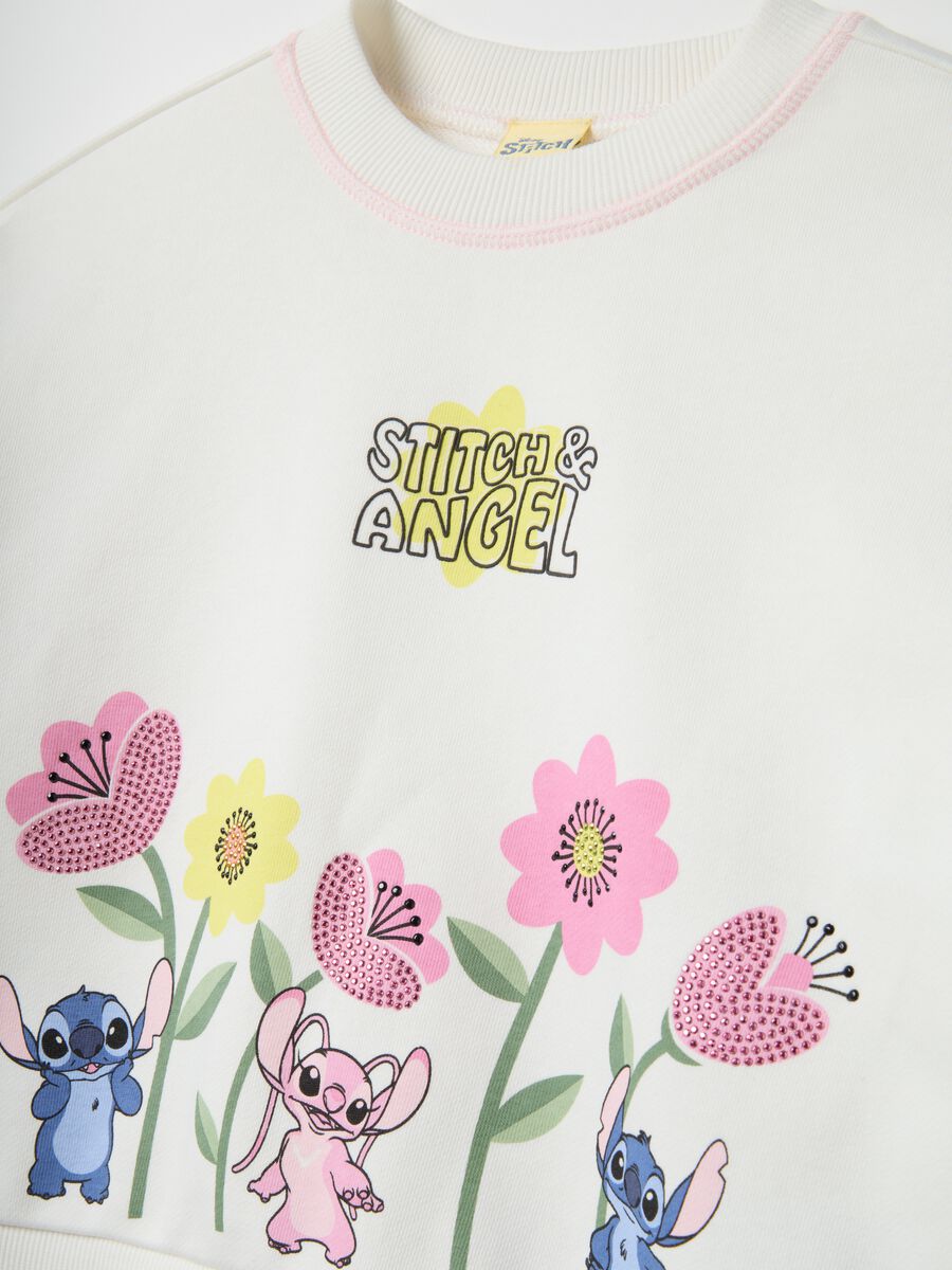 Multicolour cotton blend sweatshirt and trousers set for girls with regular fit_2