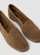 Brown genuine suede leather furlane_1