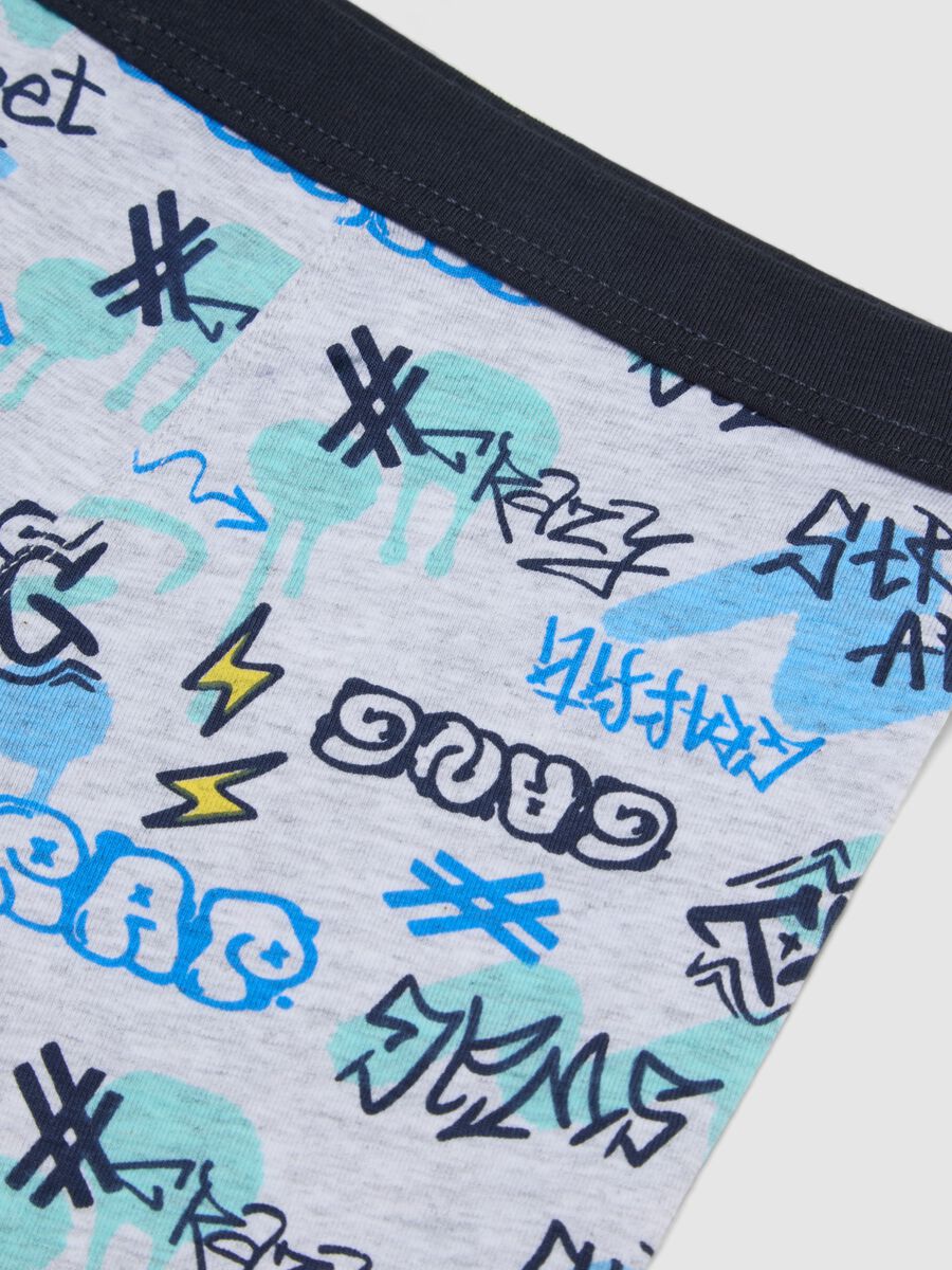 Multicolour stretch cotton boys' boxer briefs with regular fit_2