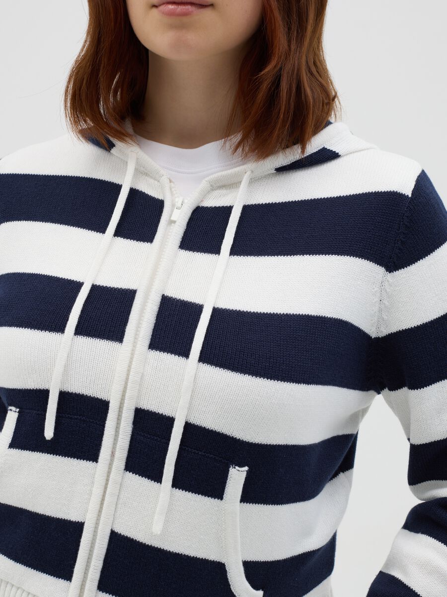 Curvy full-zip cardigan with stripes_3