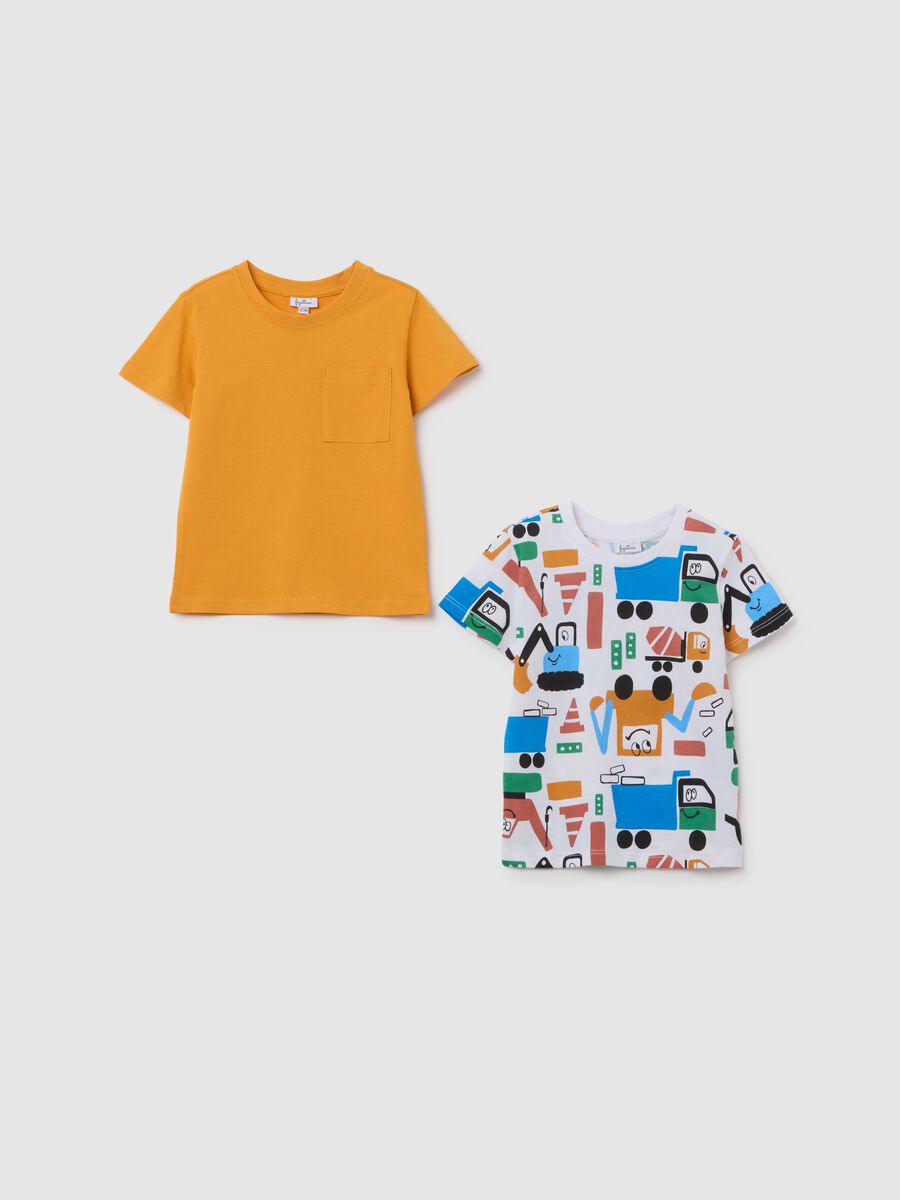 Baby T-shirt in pure cotton multicolour regular fit_0