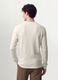 White regular-fit honeycomb viscose-blend T-shirt_3