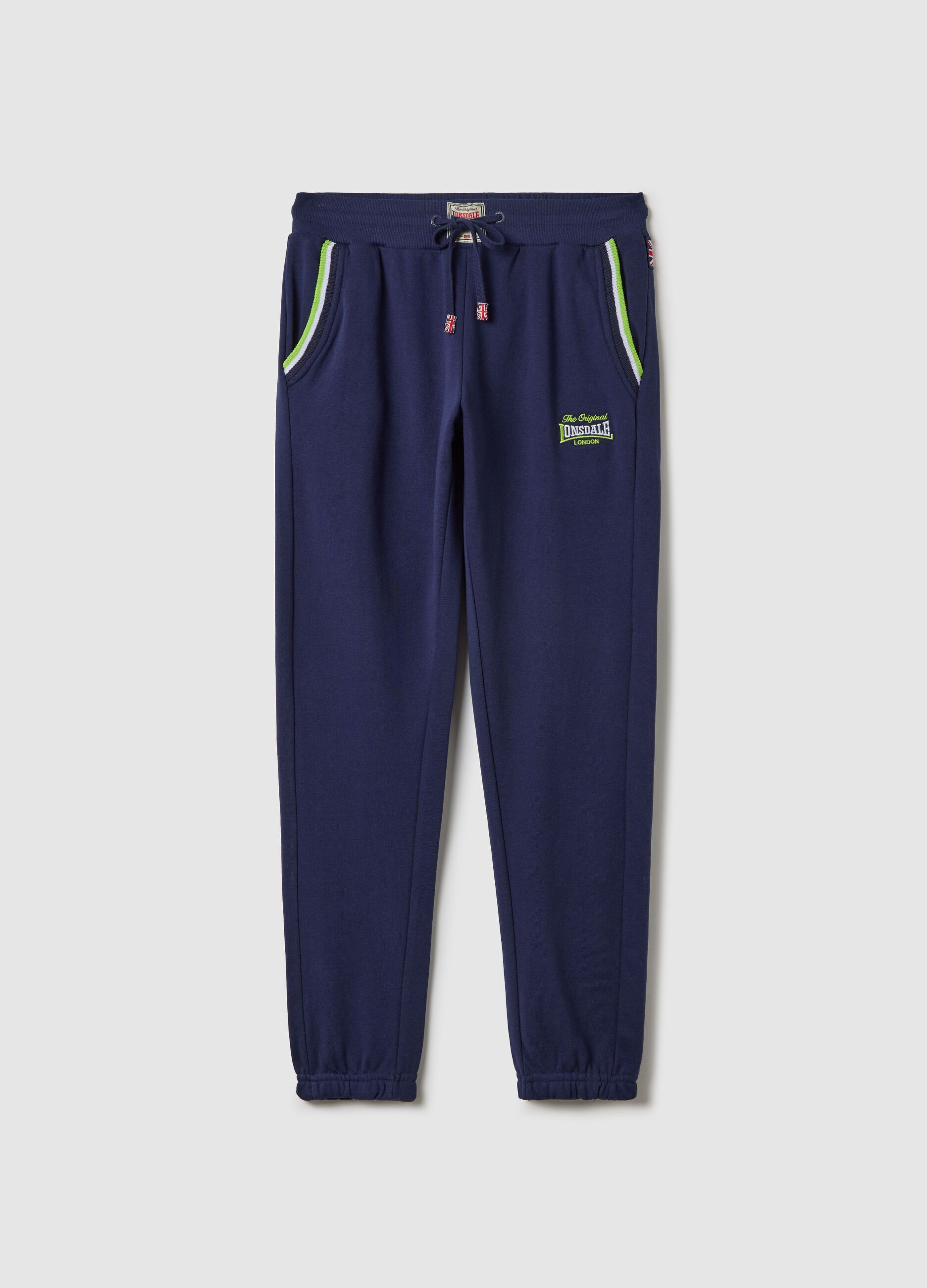 Slim-fit joggers with drawstring and logo embroidery
