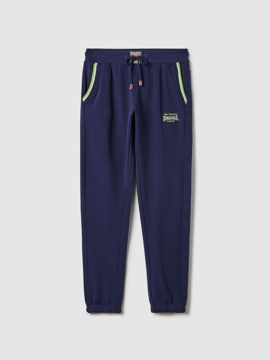 Slim-fit joggers with drawstring and logo embroidery_4