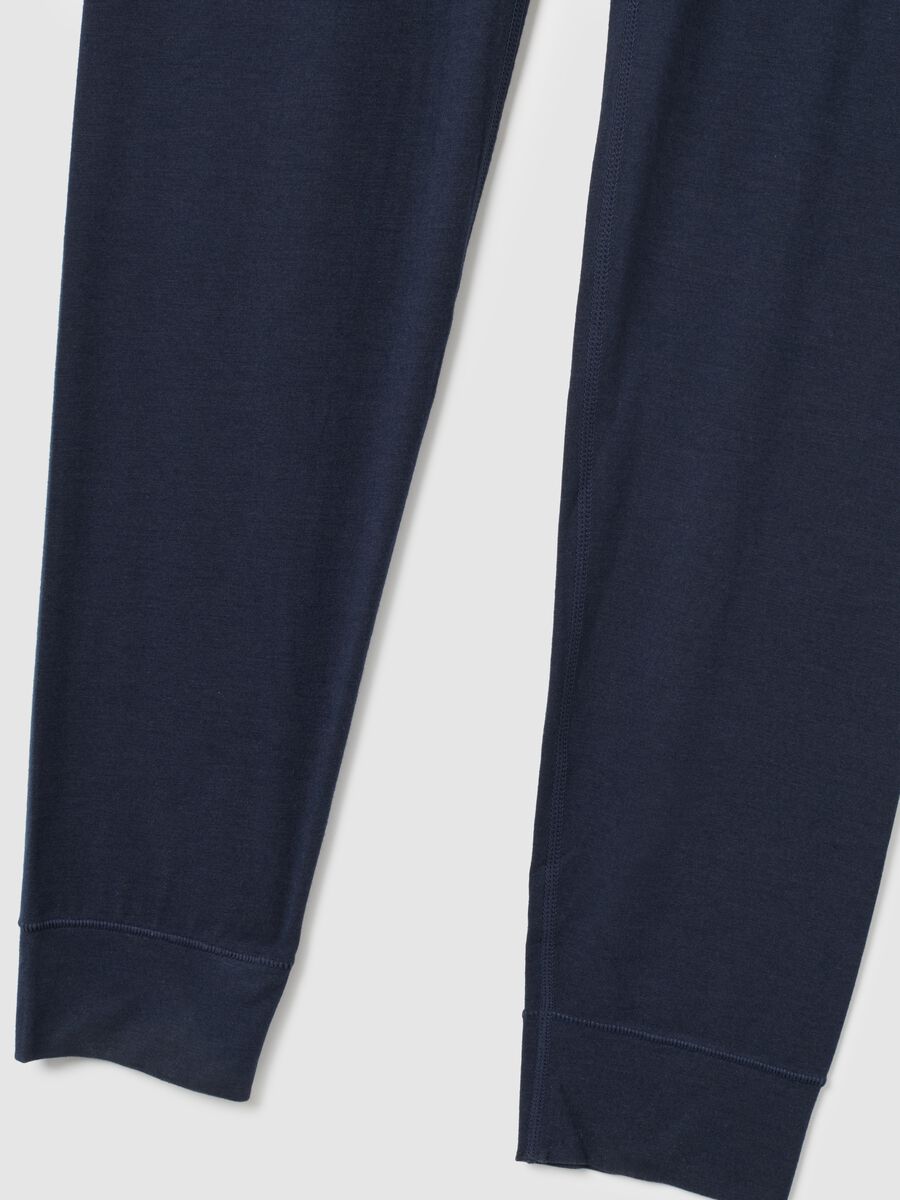 Blue regular fit leggings_5