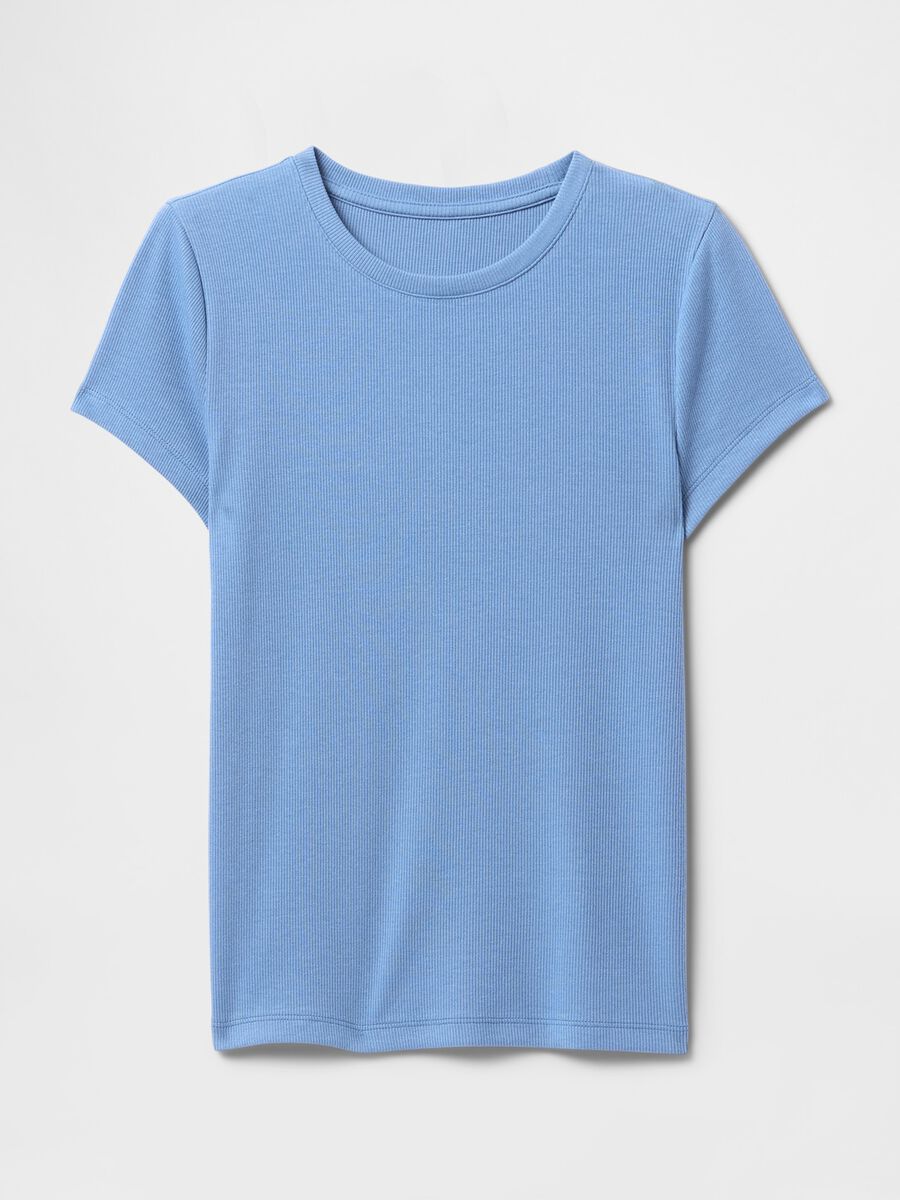 Slim-fit T-shirt in ribbed cotton_3