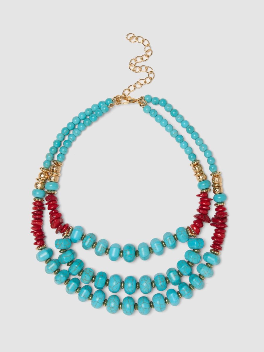 Multicolour gemstone necklace_0