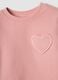 Pink pure cotton set with crew-neck sweatshirt_2