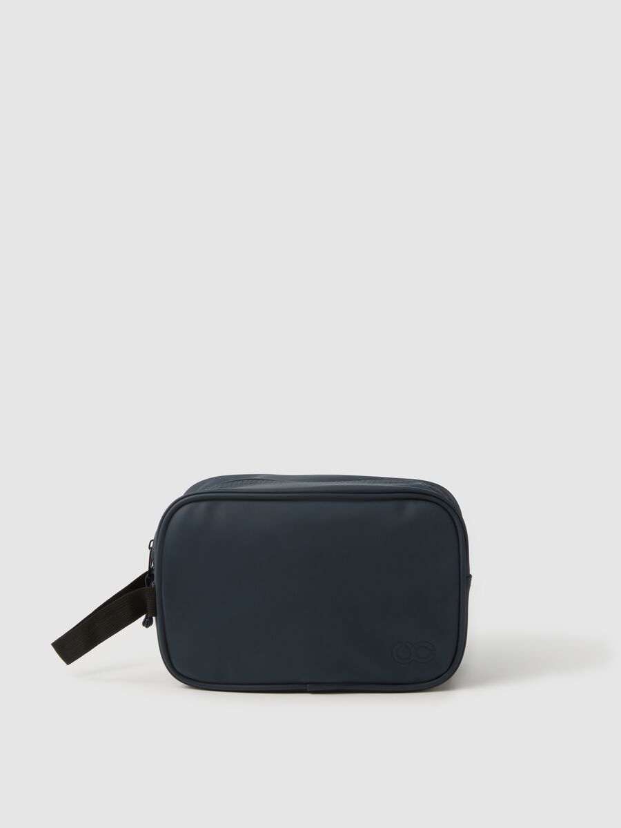 Borsa nera in tessuto misto_0