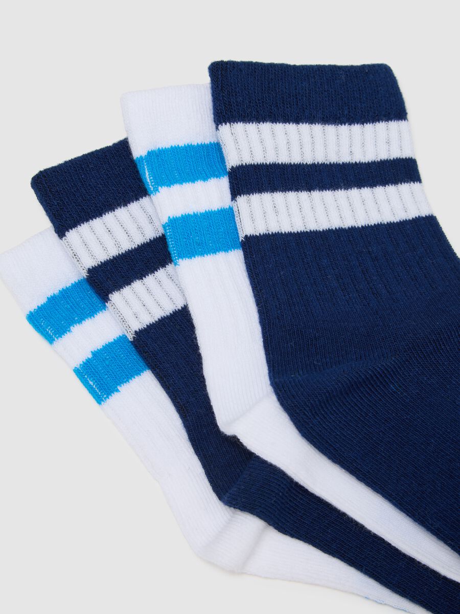 Kids' multicolour cotton stretch socks tripack_1