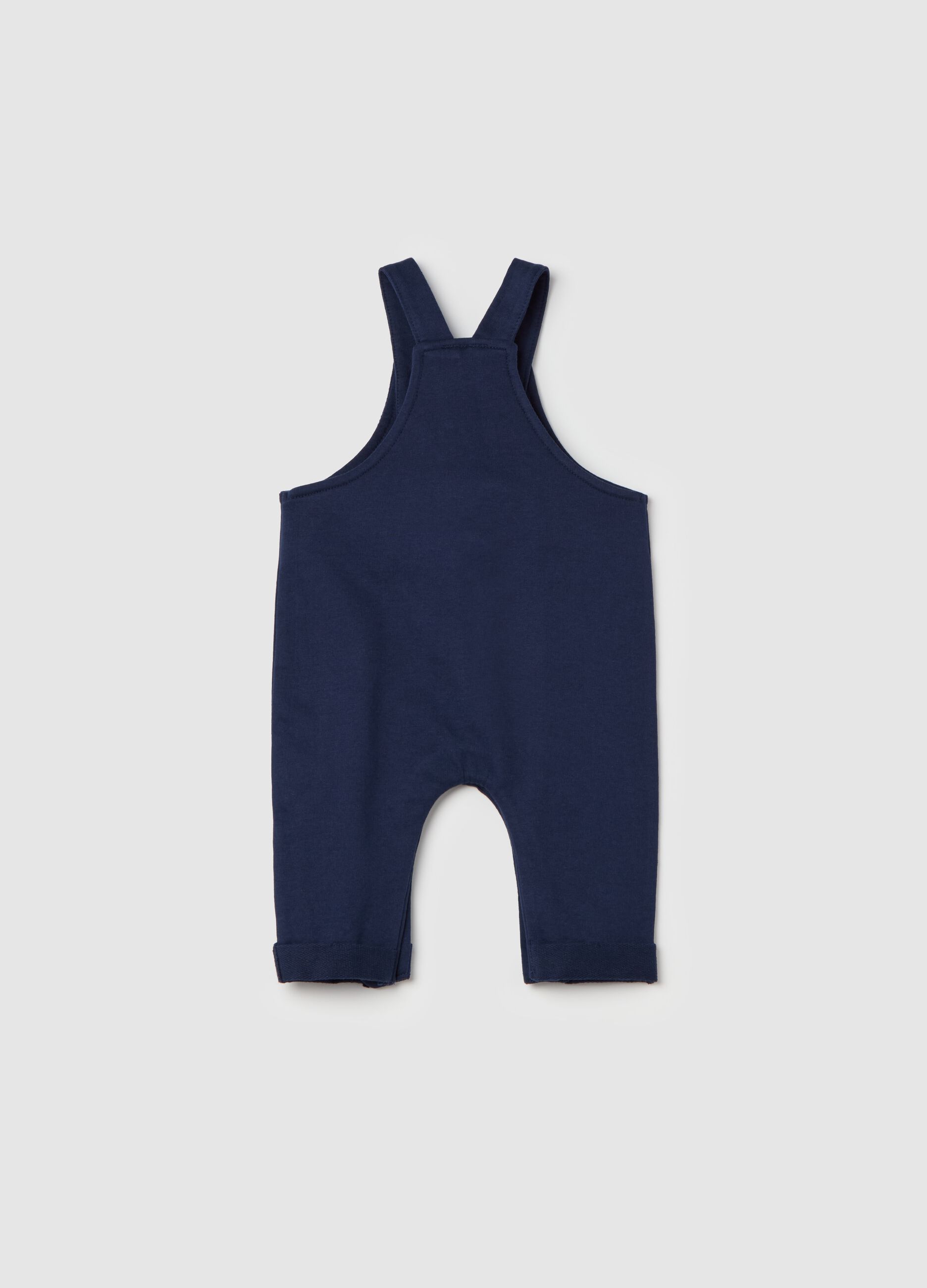 Cotton dungarees with pocket