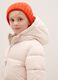 Children's Beige Padded Jacket with Zip_2