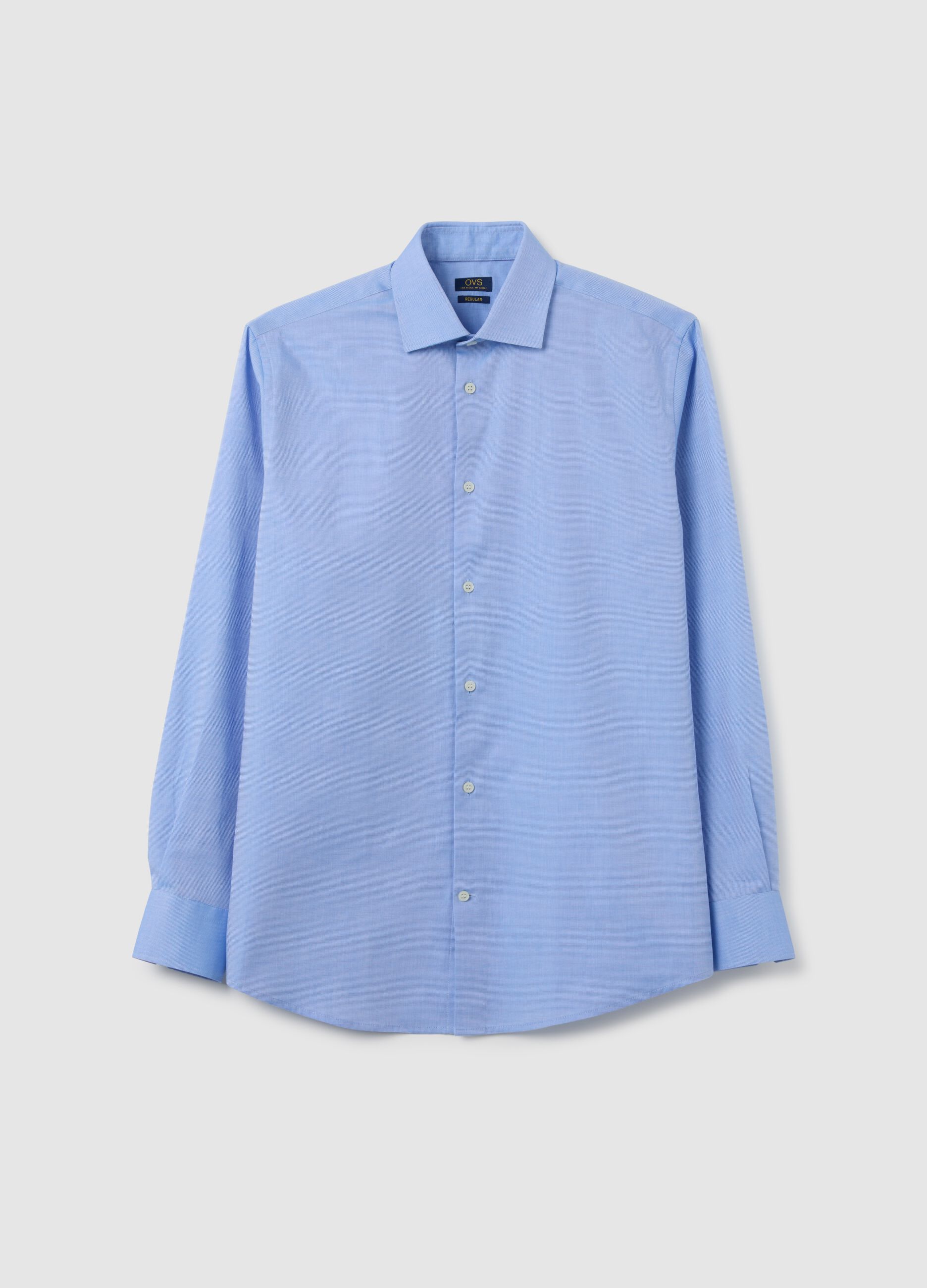 Men's pure cotton light blue shirt