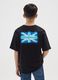 Children's pure black cotton t-shirt regular fit_1