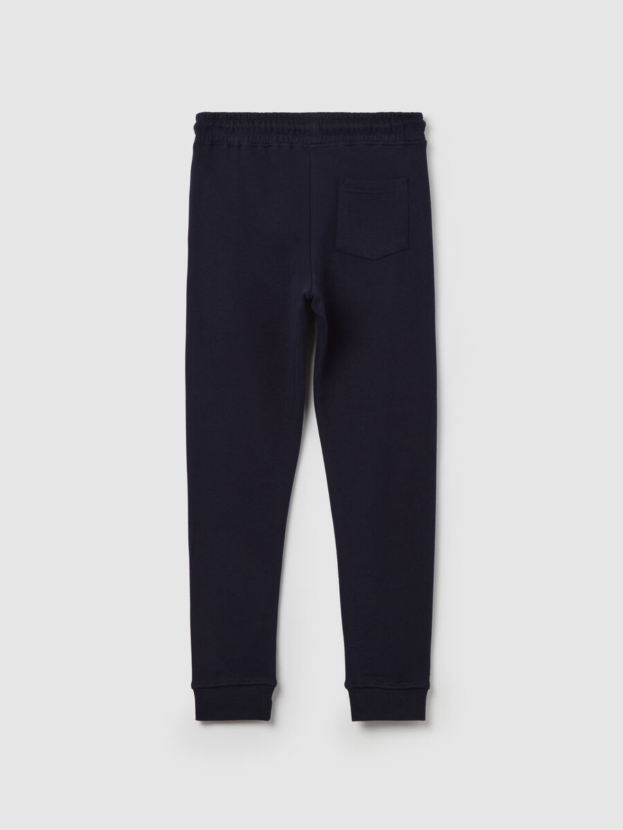 Joggers with snowboarder print_1