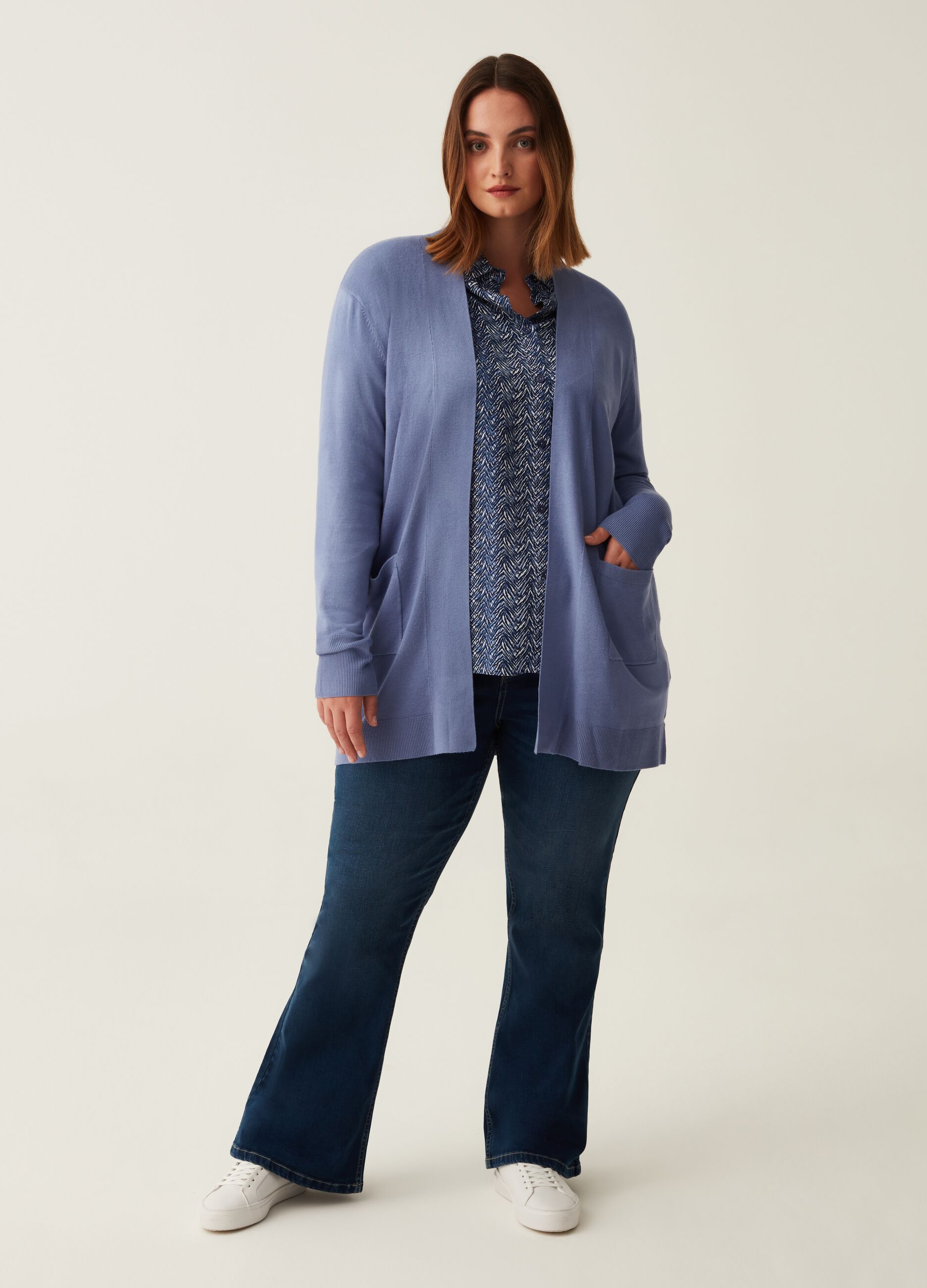 Cardigan cheap donna blu