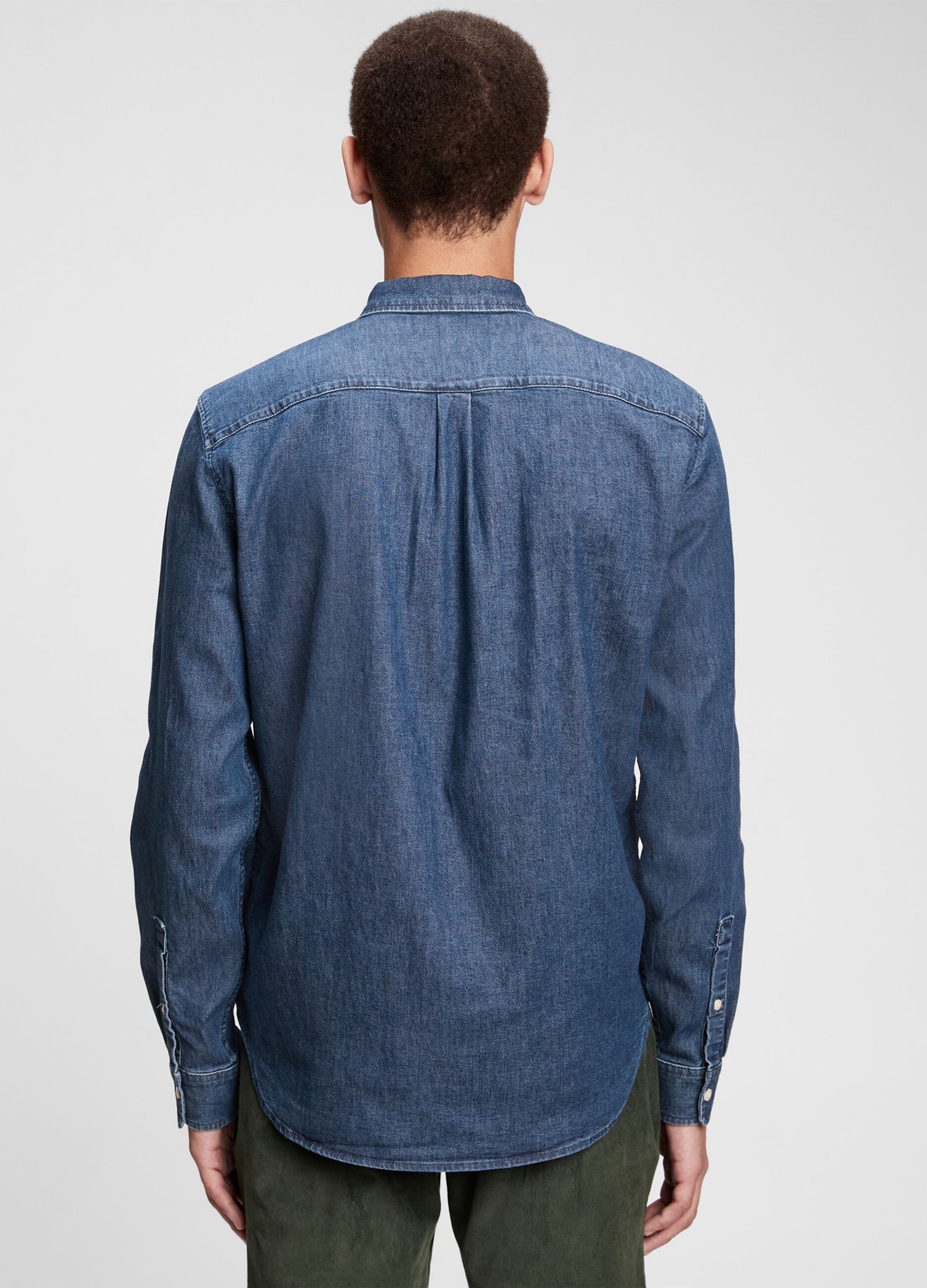 Camicia in denim con tasca