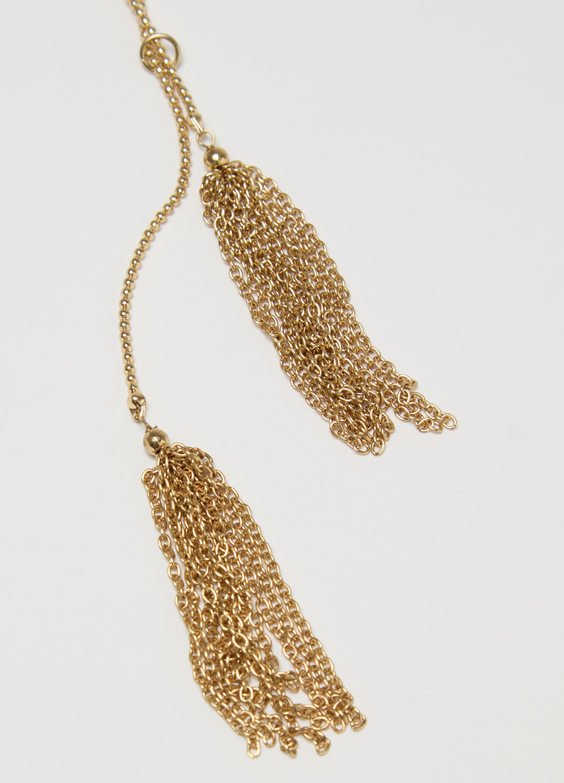 Collana lunga con pendenti a catena