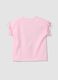 Pink pure cotton T-shirt with fringed sleeves and Toy Story print_1