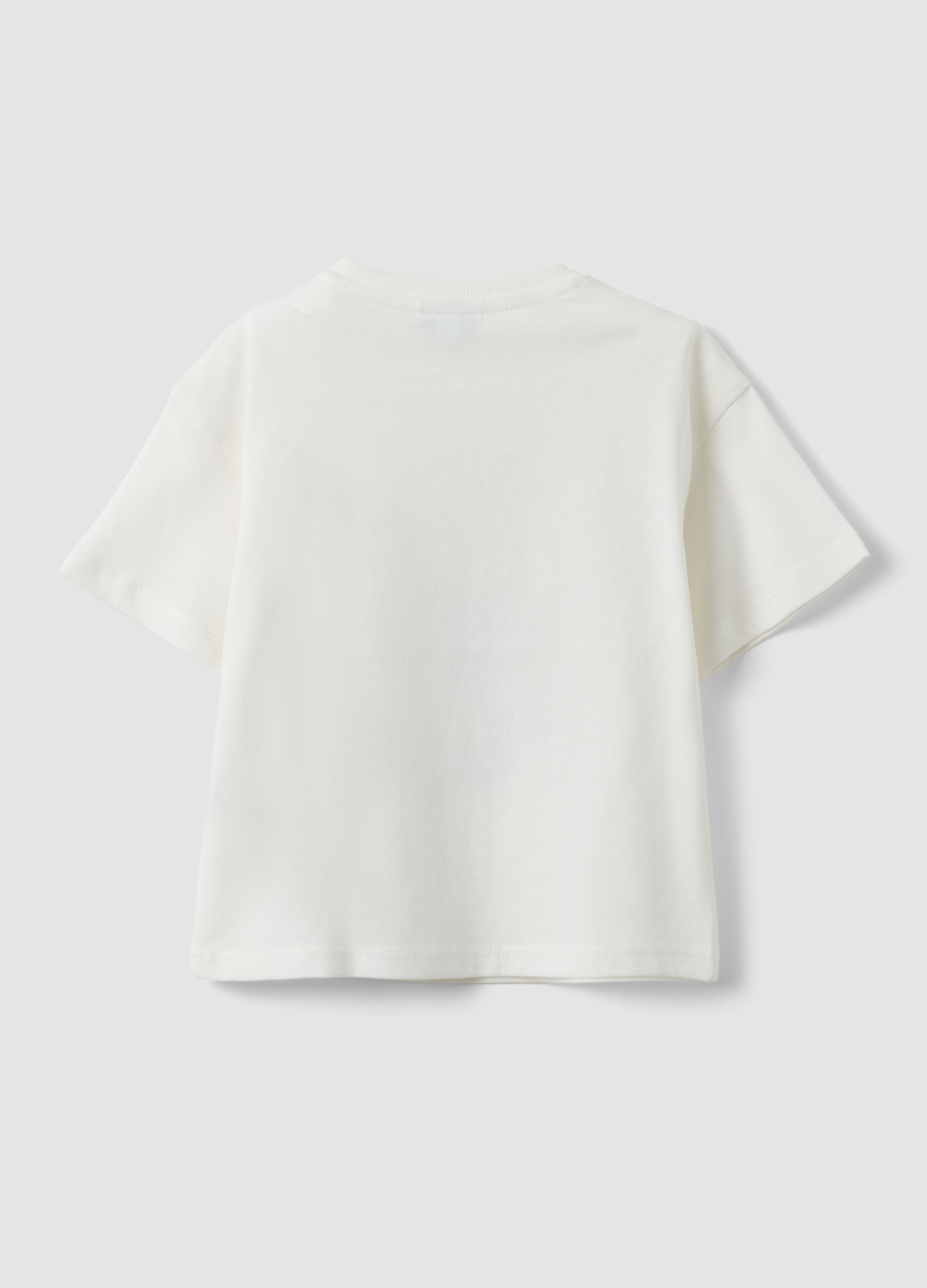 White short-sleeve pure cotton T-shirt