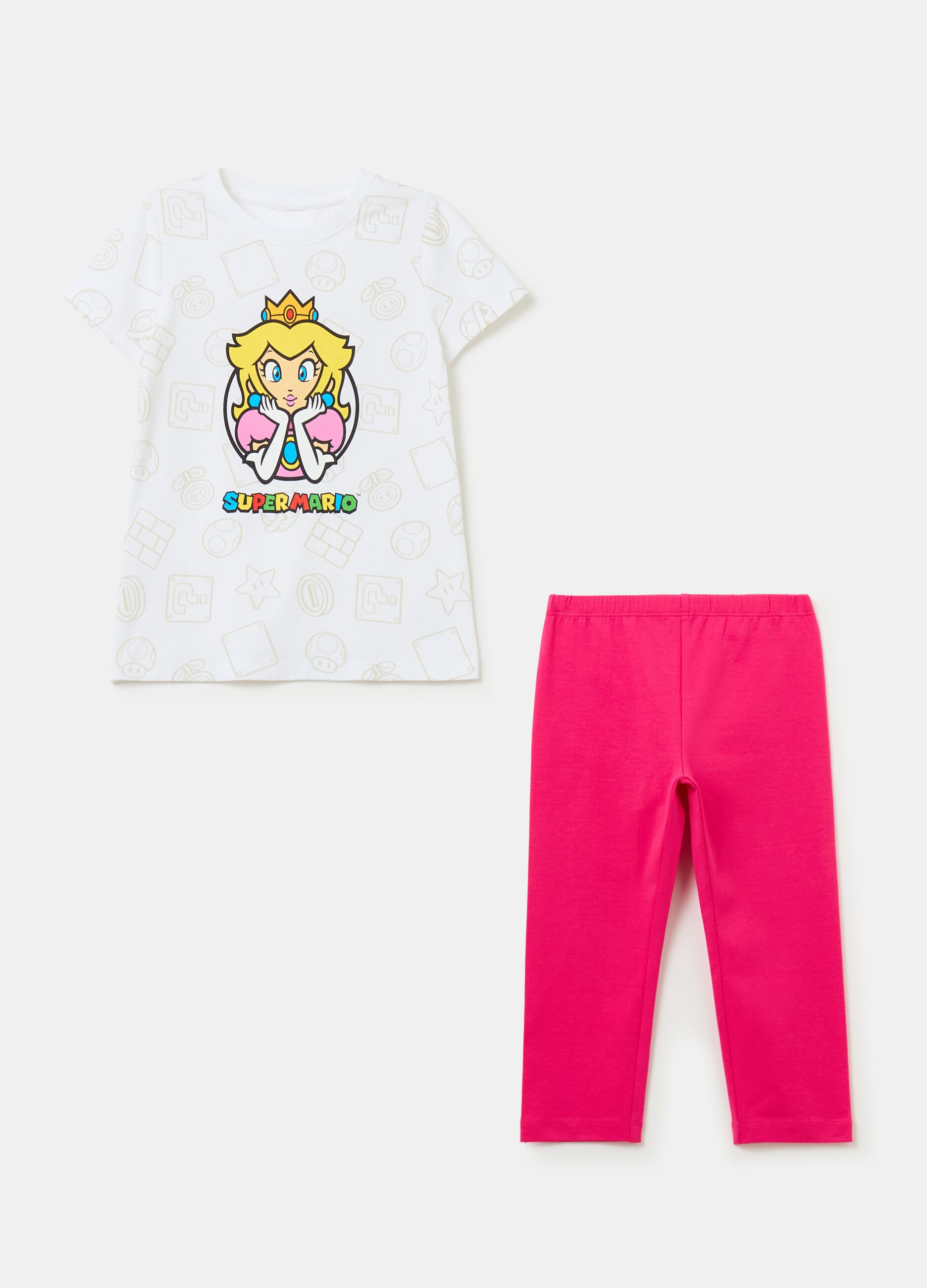 Jogging set with princess Peach print