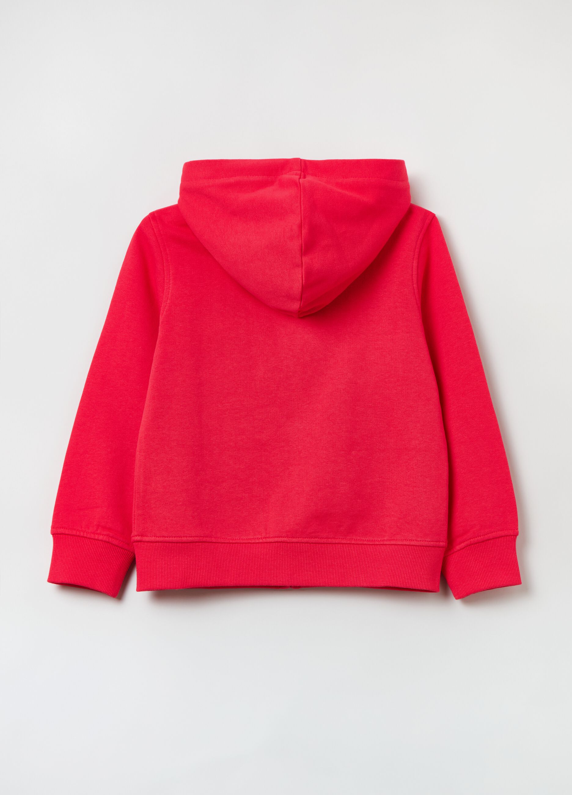 Full-zip in cotone con cappuccio_1