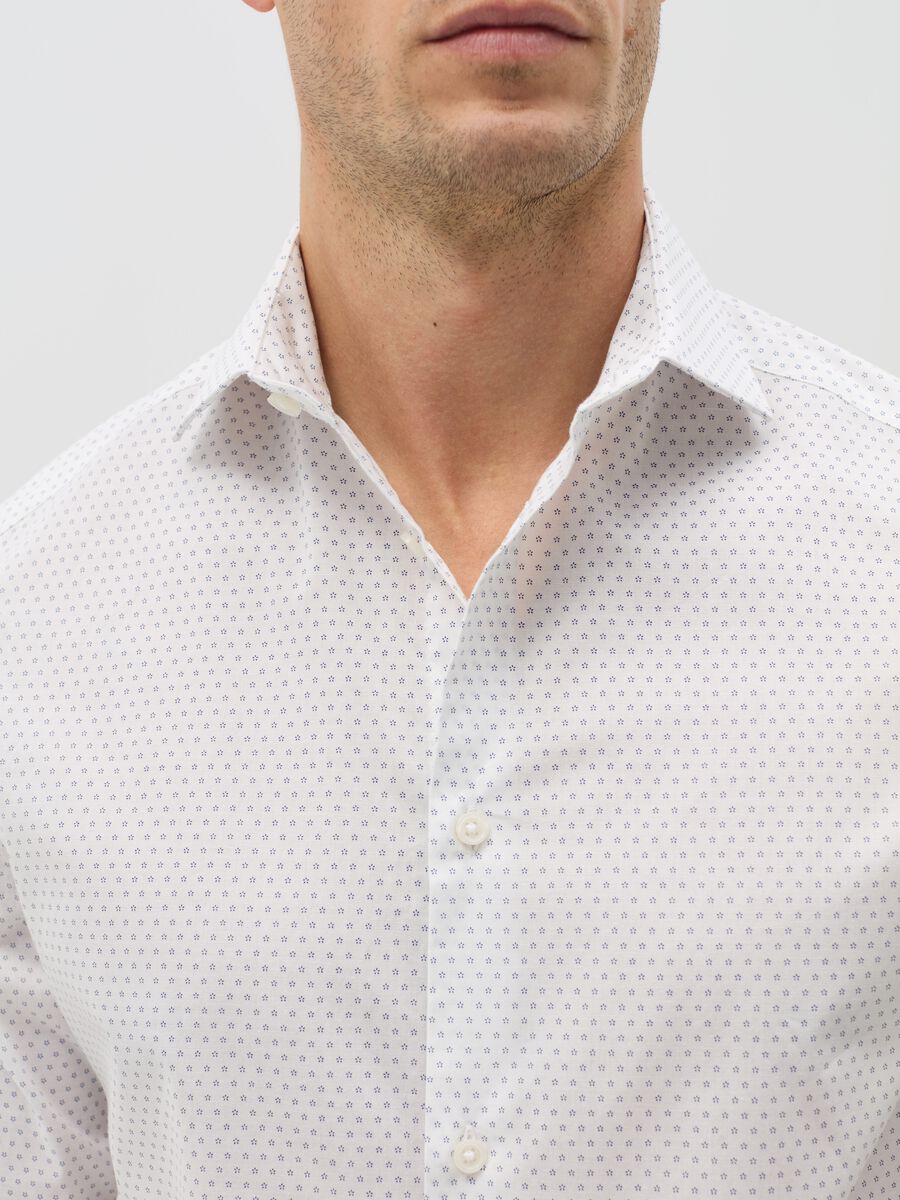 Regular-fit shirt with micro print_1