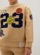 Children's Beige Pure Cotton Sweatshirt Regular Fit_2