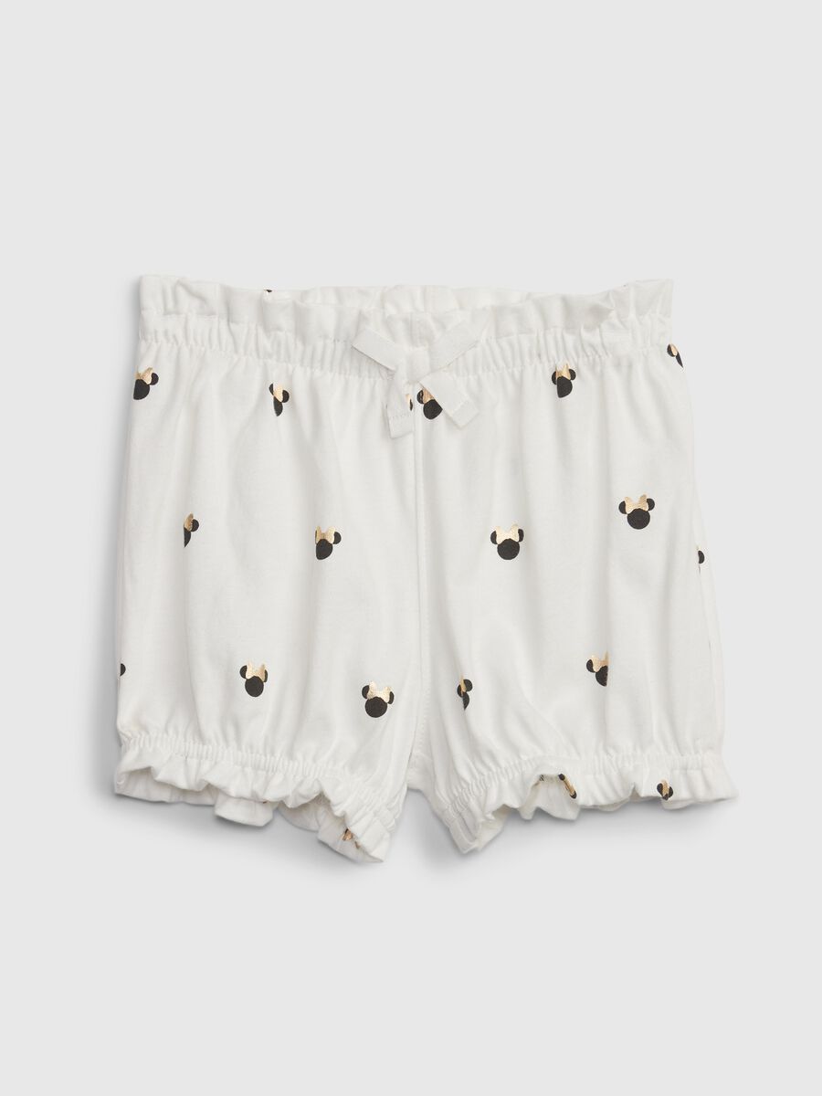 Organic cotton shorts with print and embroidery_0