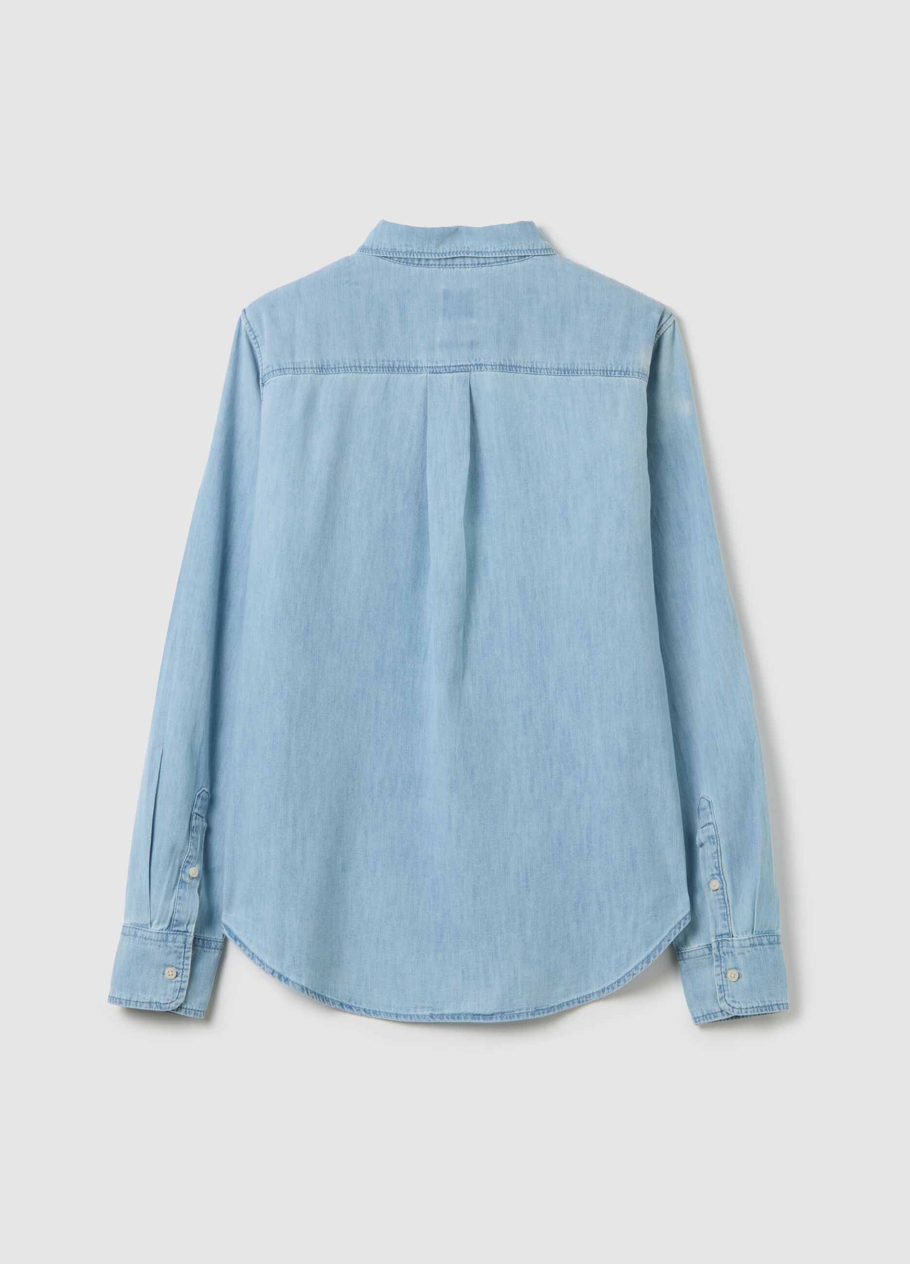 Denim shirt with pocket