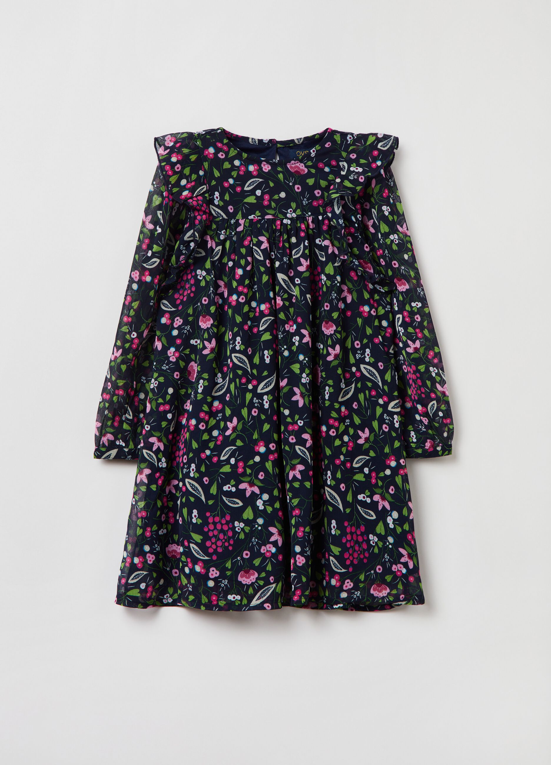 Floral chiffon dress