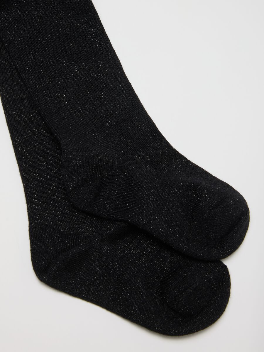 Collant nero con fibre metalliche_1