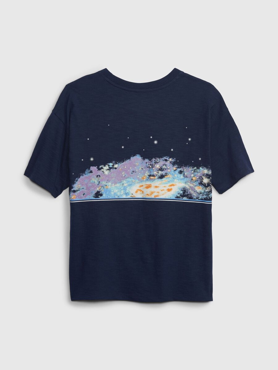 Round-neck T-shirt with NASA print_1