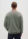 Regular fit green pure cotton sweatshirt_2