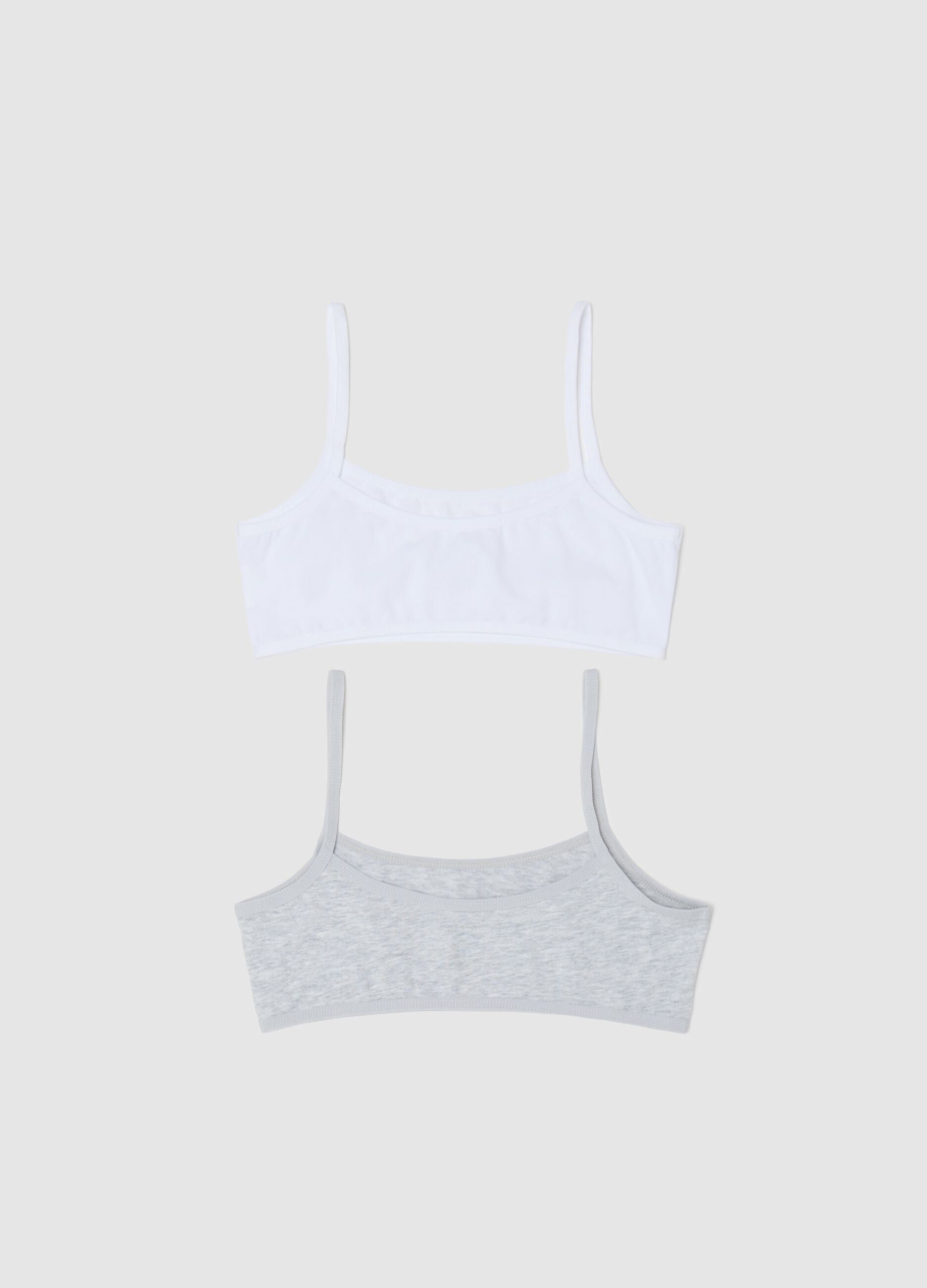 Two-pack under tops in stretch cotton