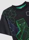 Kids&rsquo; black pure cotton Minecraft oversized-fit T-shirt_2