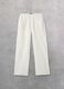 100% Linen Wide-Leg Trousers White_0