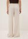 Beige wide leg jogger trousers_2