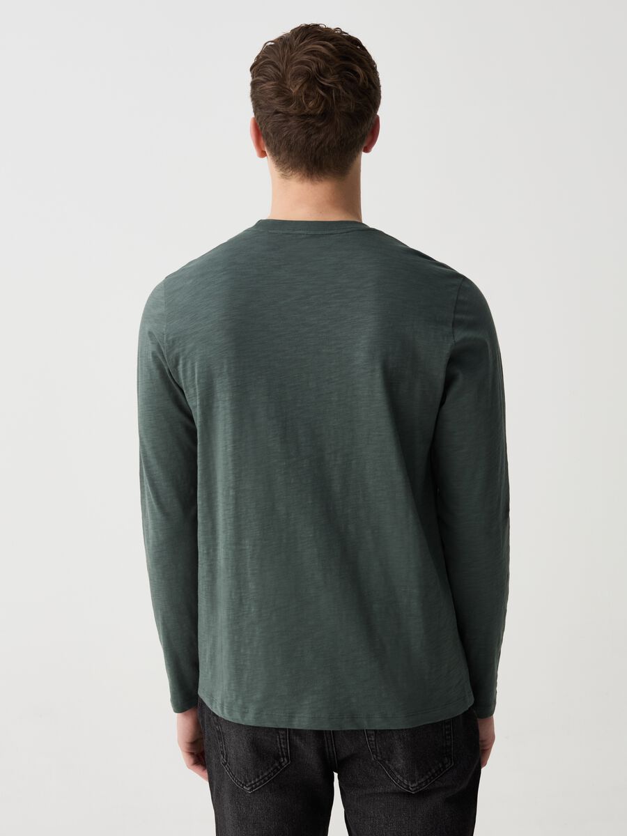 Long-sleeved T-shirt in slub jersey_2