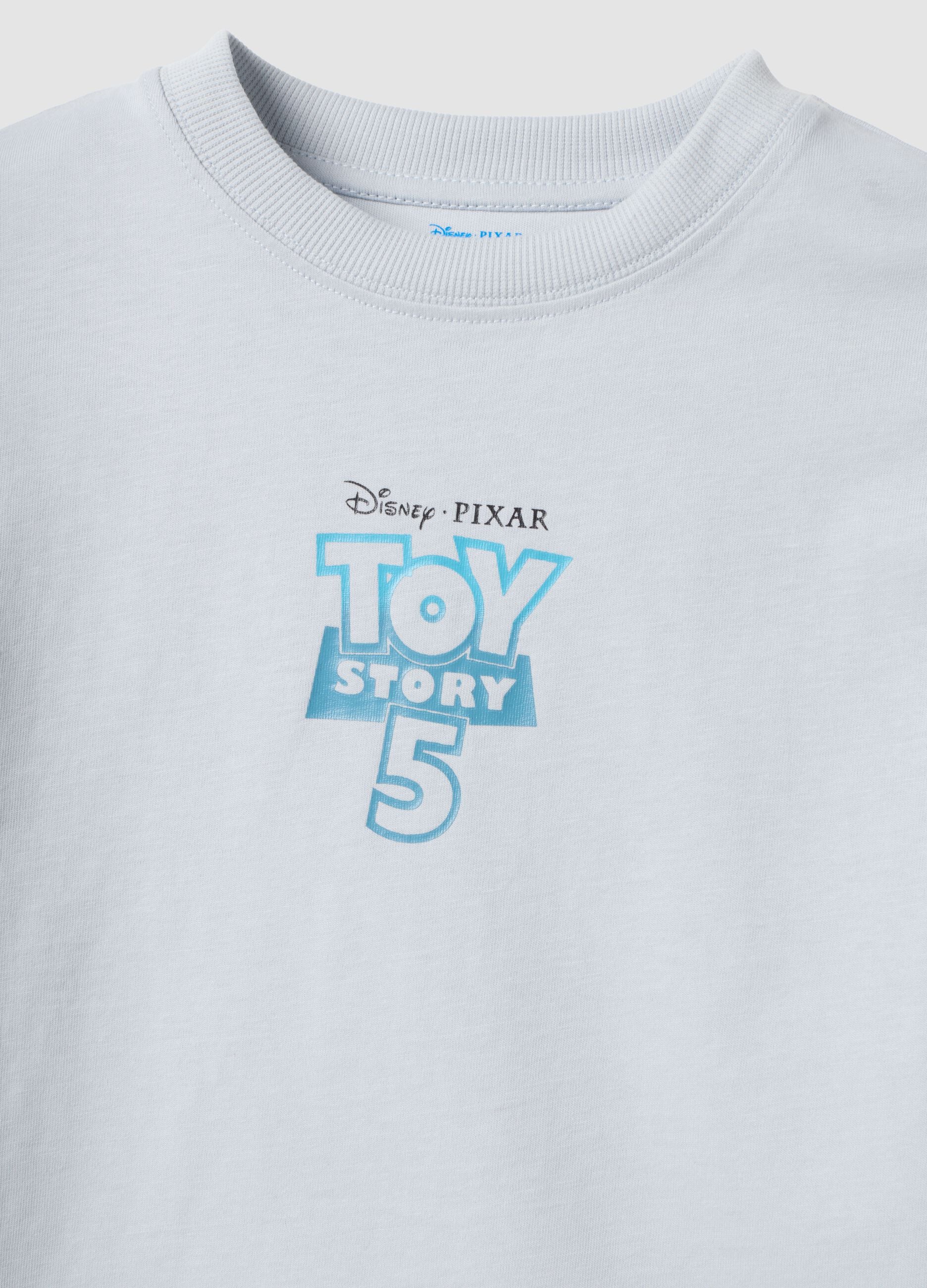 Grey pure cotton Toy Story graphic T-shirt for boys