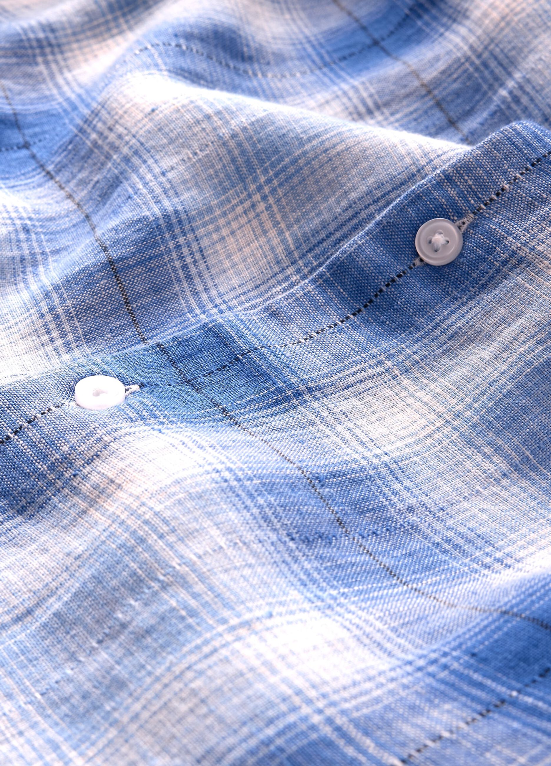 Blue Gradient Check Shirt