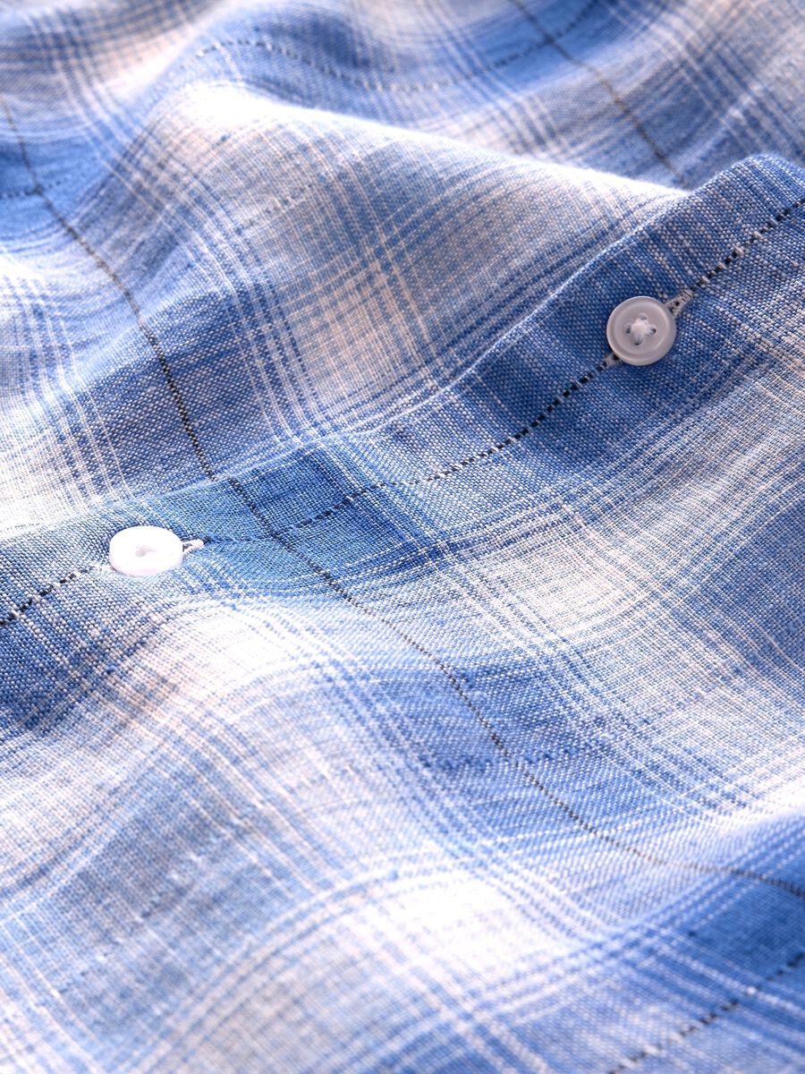 Blue Gradient Check Shirt_4
