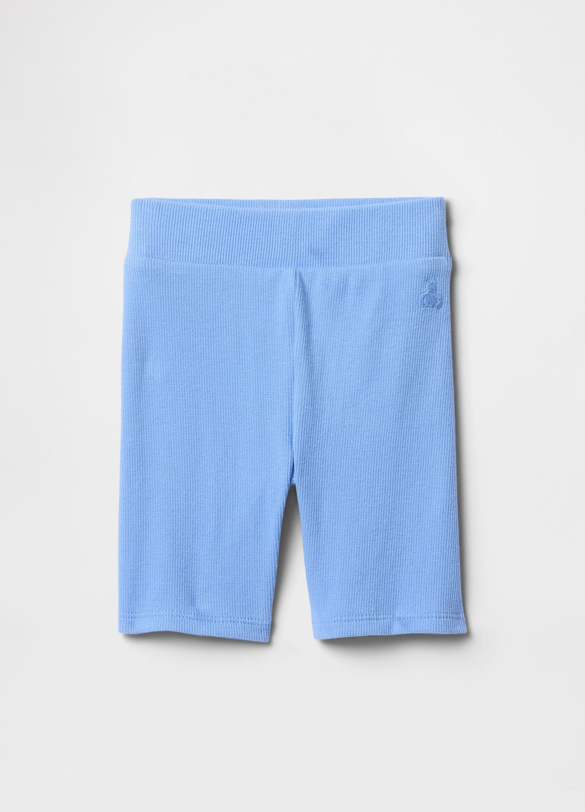 Stretch Fabric Blue Shorts