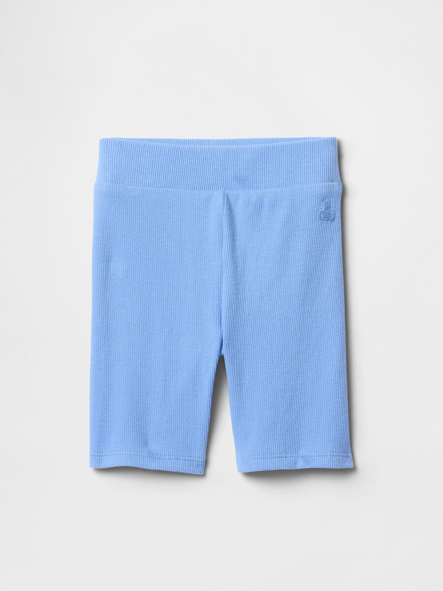 Stretch Fabric Blue Shorts_0