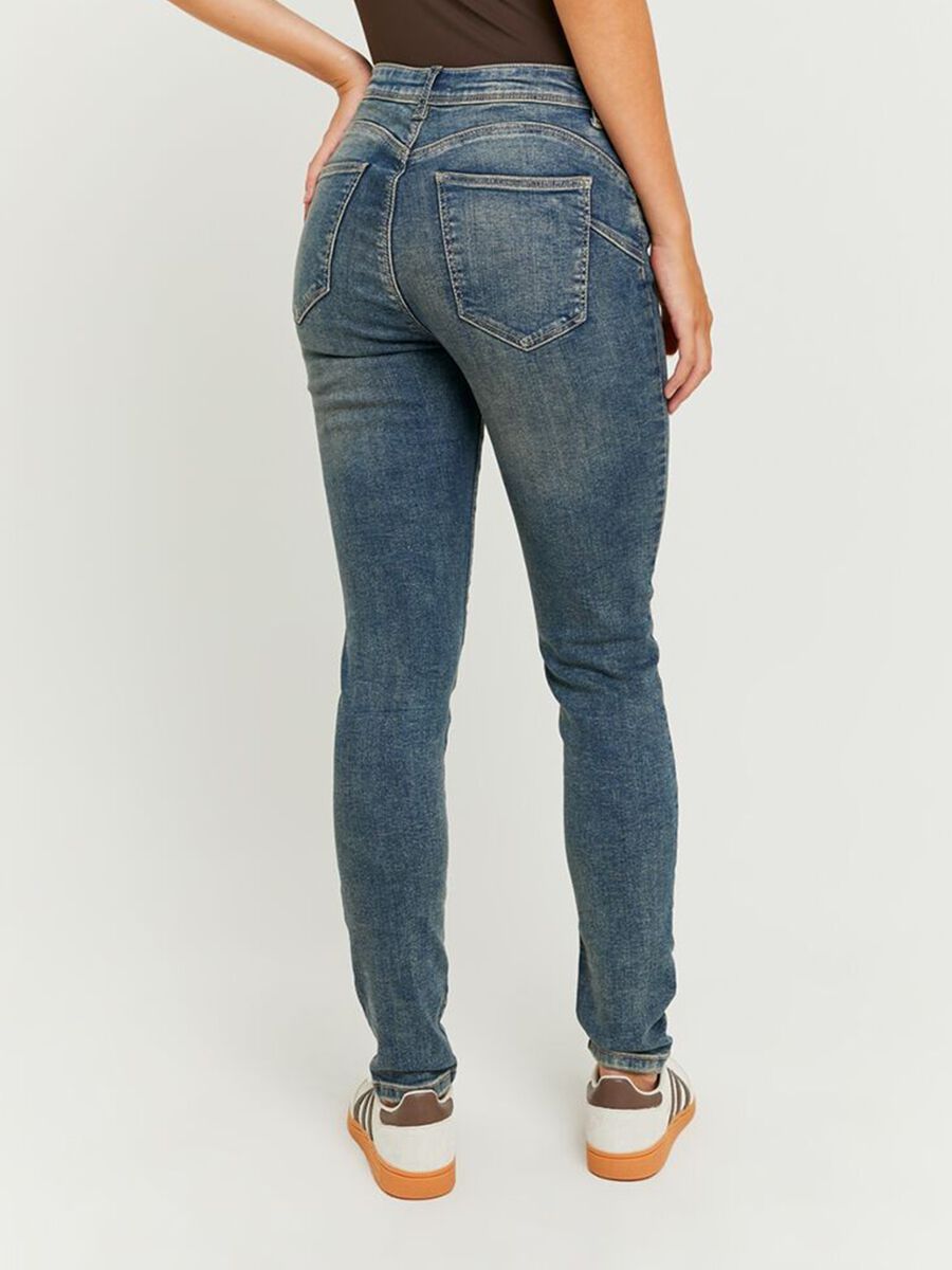 Jeans in denim elasticizzato blu regular fit_2