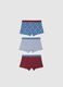 Set of three-pack boy's cotton boxer shorts in multicolor regular fit_1
