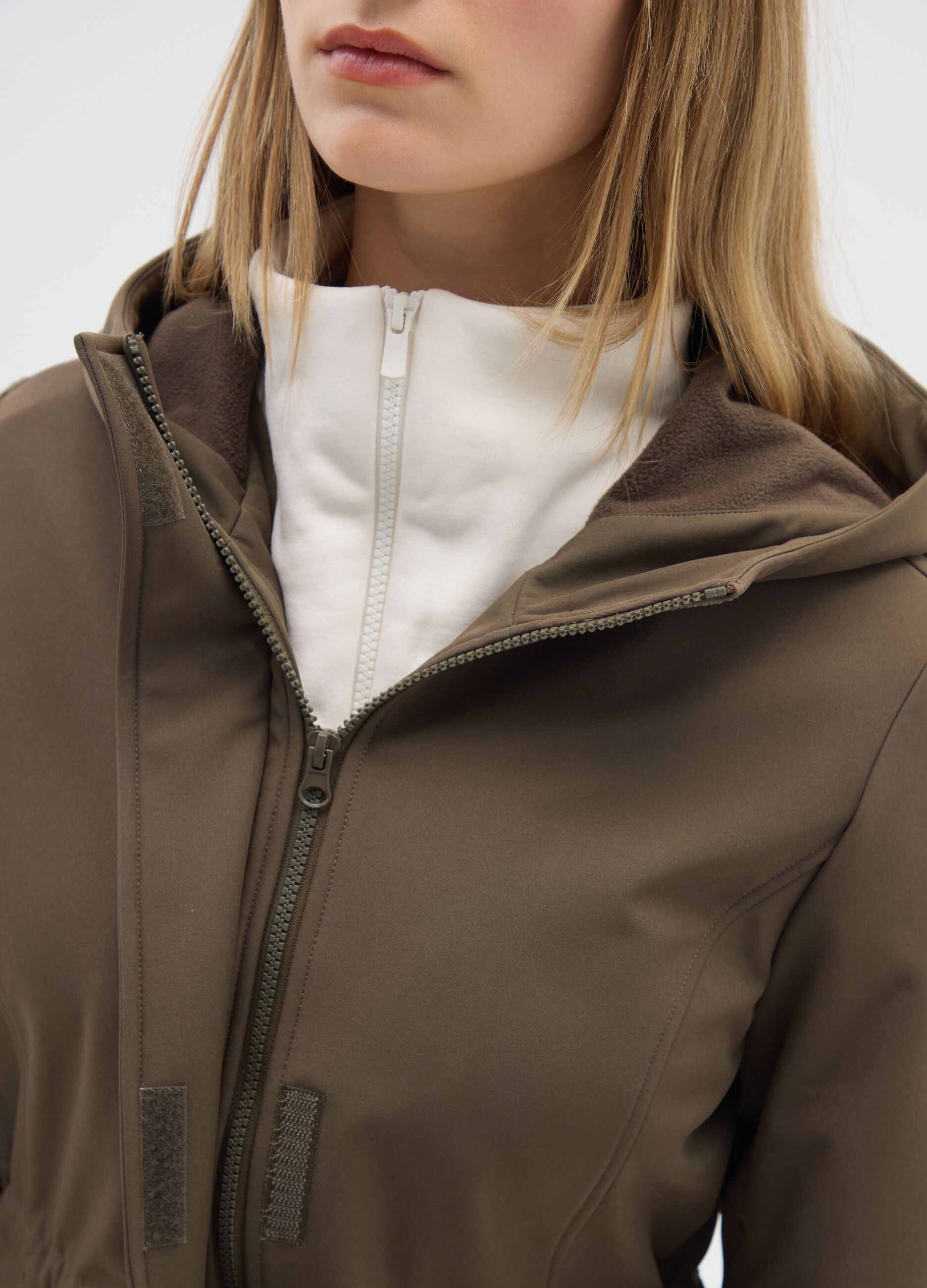 Brown Regular Fit Jacket