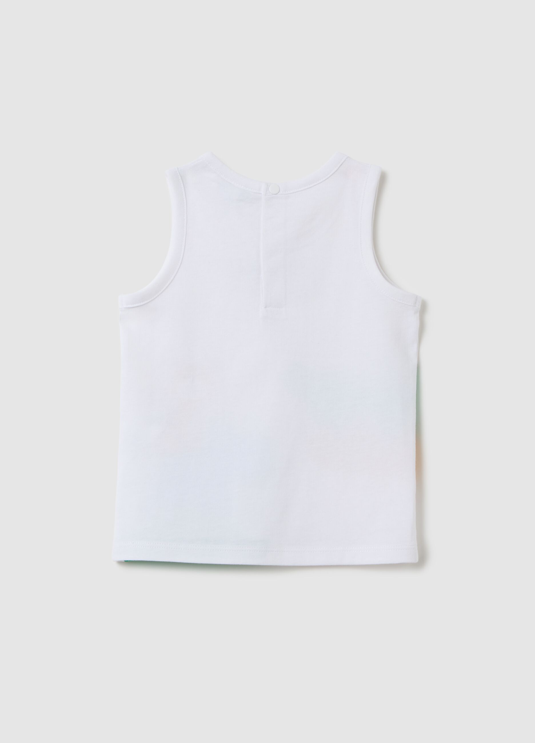 White tank top with safari print by Fagottino